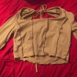 SHEIN burnt orange crop top